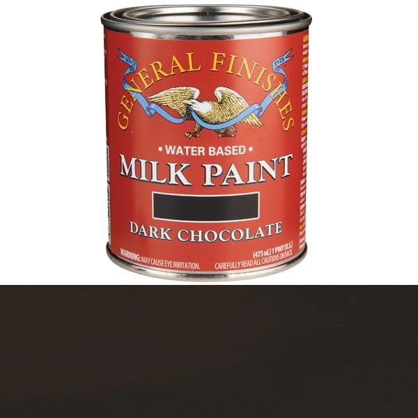 Milk Paint - Water Based - Color:Dark Chocolate - Size:1 Pint